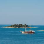 Ausflugsboot bei Vrsar in Istrien - Kroatien
