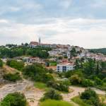 Ausblick auf Vrsar im Westen Istriens